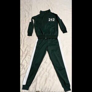 Green and White Tracksuit